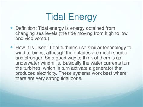tidal energy definition